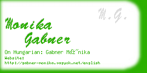 monika gabner business card
